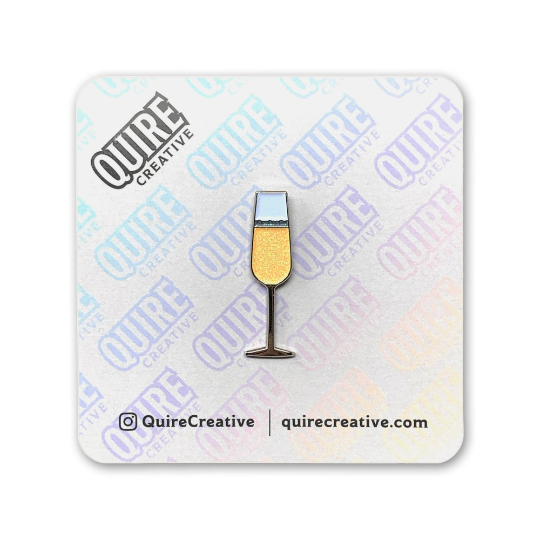 Champagne Toast Pin | Multi Color | Pins by PinMart